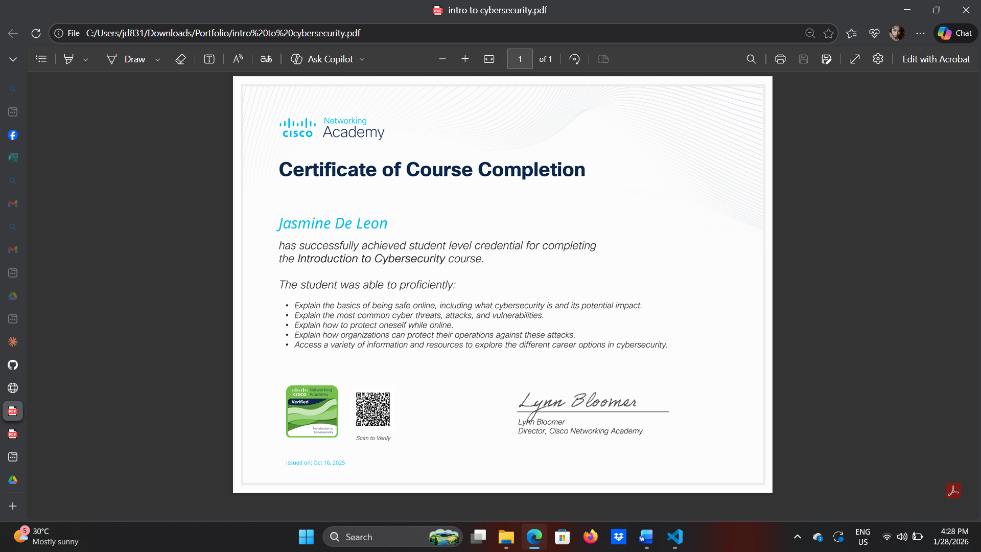 Introduction to Cybersecurity